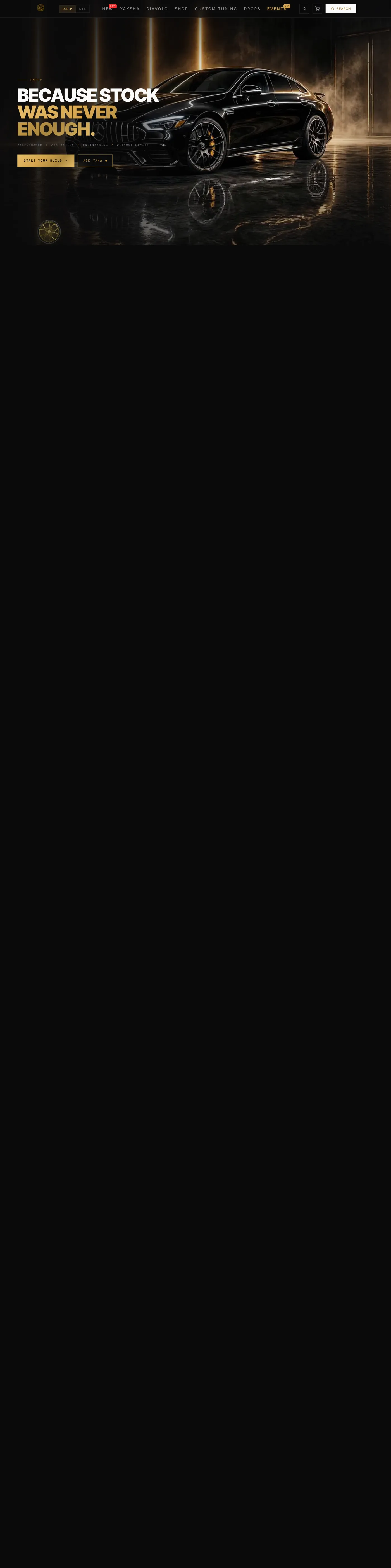 D.R.P Worldwide homepage, scrolling